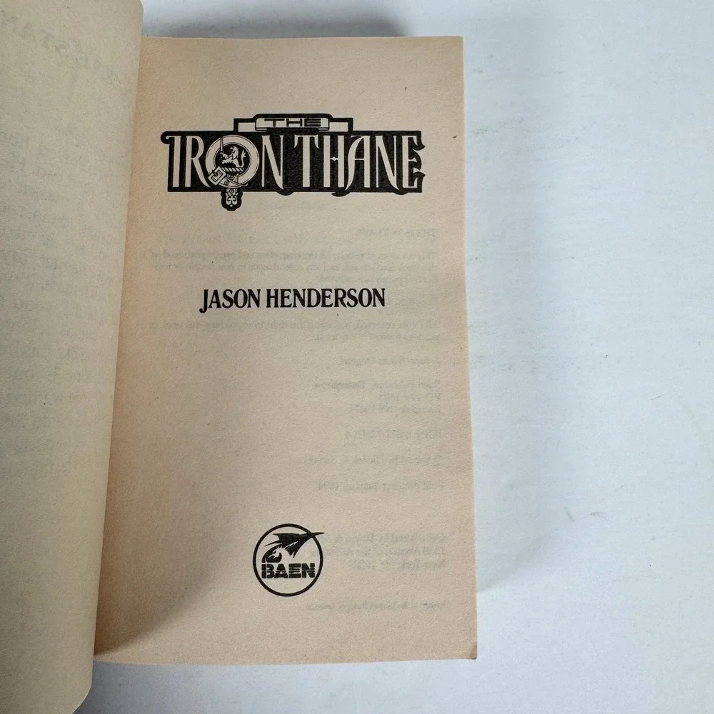 The Iron Thane Jason Henderson‎ 1994 First Printing Fantasy Baen Books Paperback